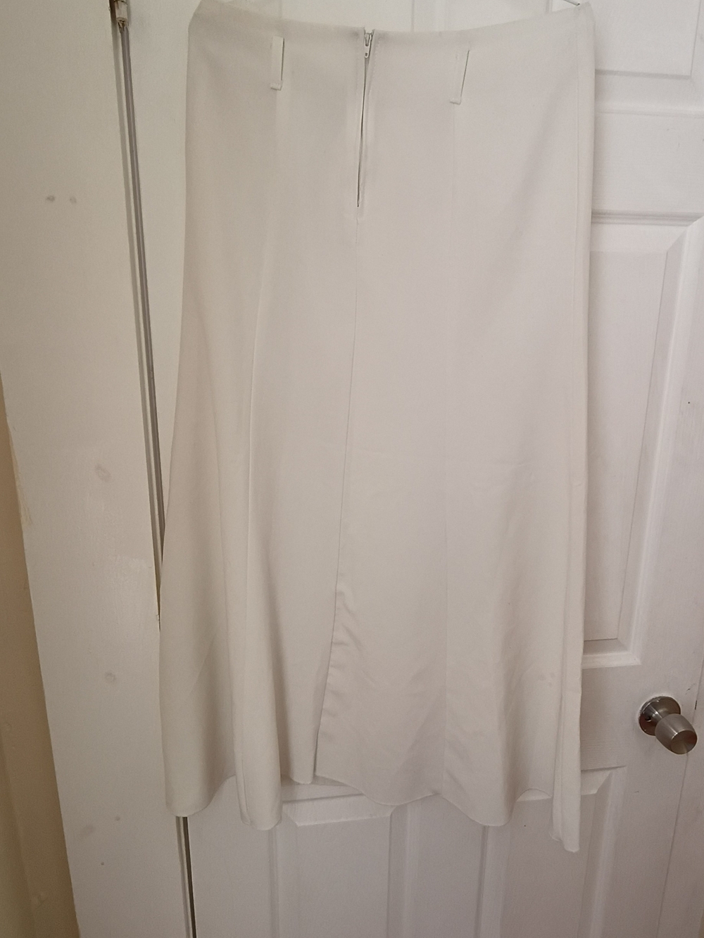 & Other Stories Cream A-Line Midi Skirt - Picture 2 of 2